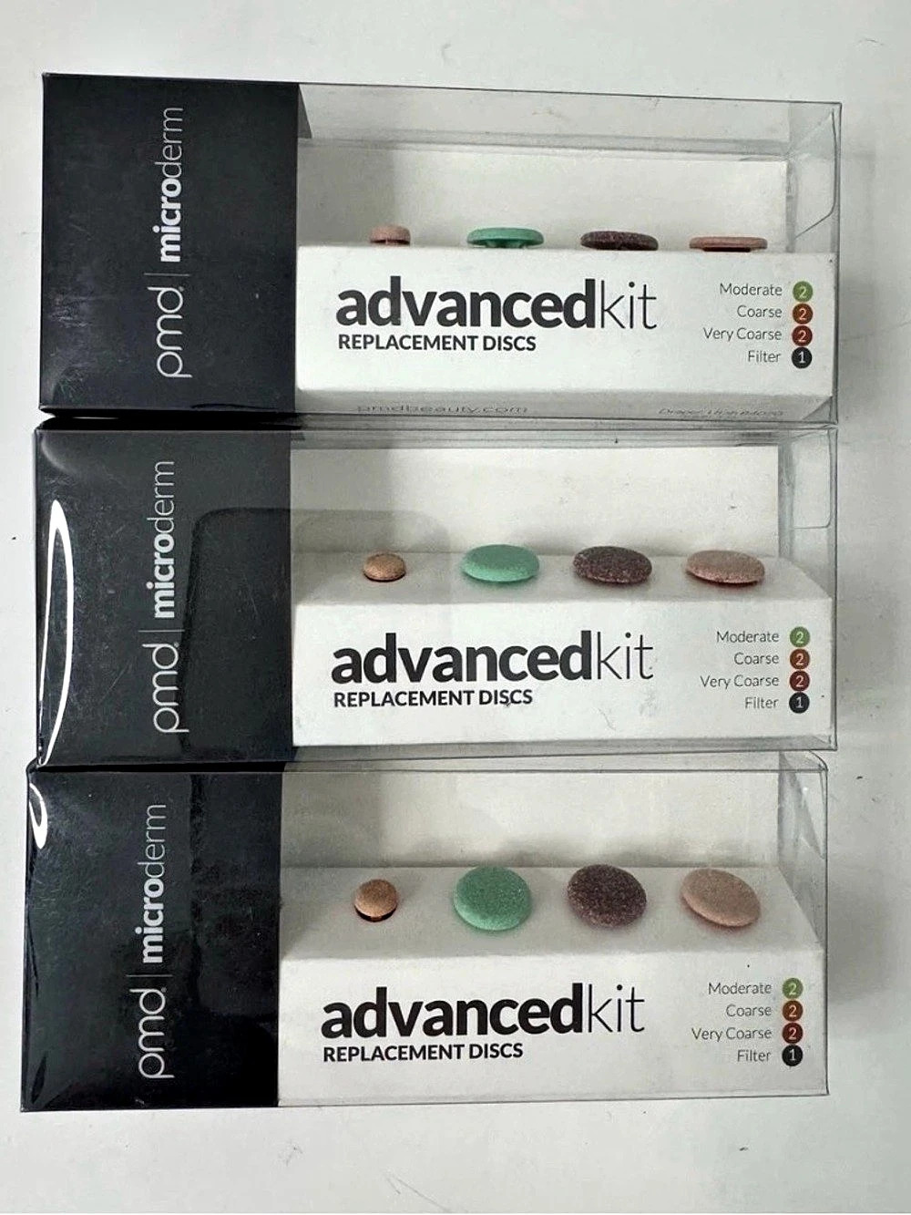 (3) PMD Microderm advanced kit Replacement Discs Set